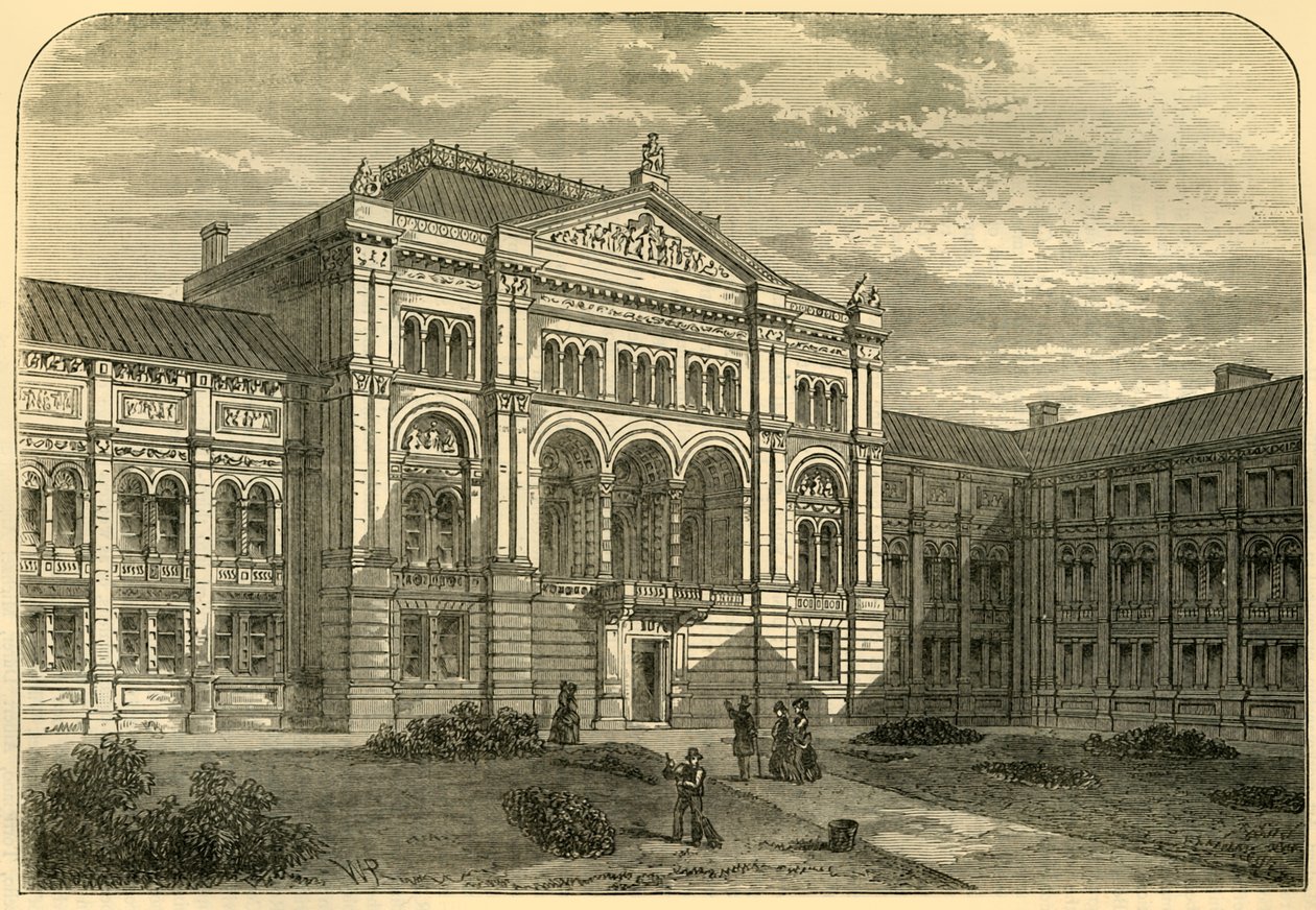The Court of the South Kensington Station, c1876. av Unbekannt