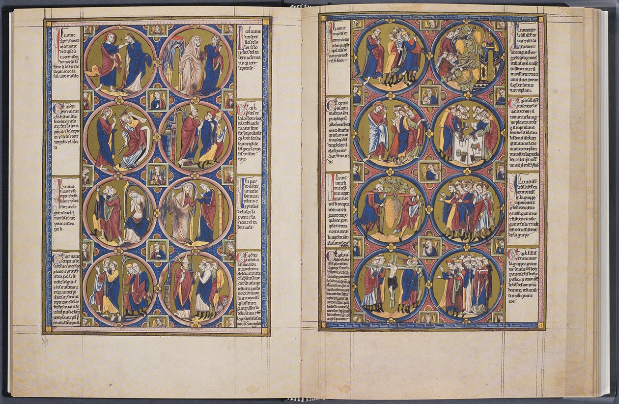 Skapelsen. Bible moralisée Codex Vindobonensis 2554, ca 1250 av Unbekannt