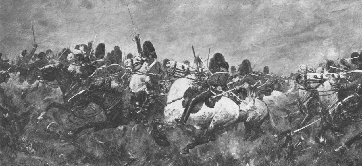 Krim-krigen, 1854-56: Rally of the Scots Greys ... ved Balaclava, 1901. av Unbekannt