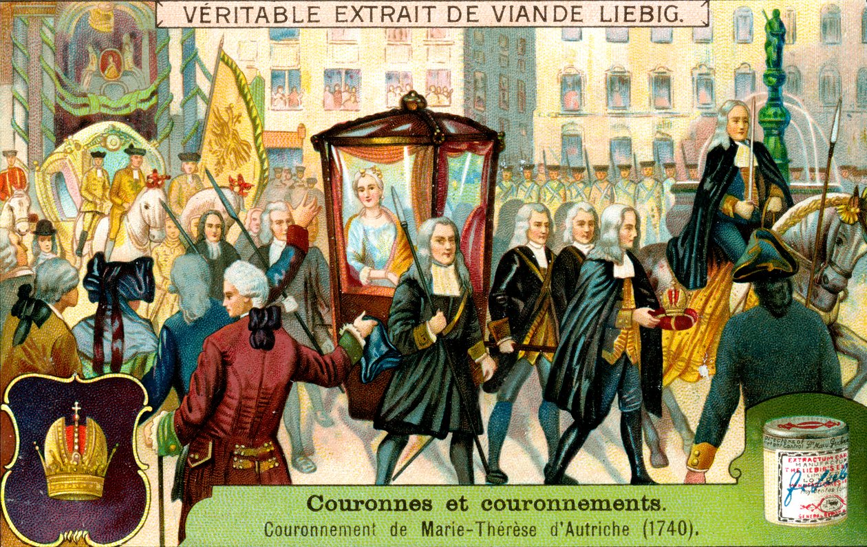Kroningen av Maria Theresia av Østerrike i 1740, c1900 av Unbekannt