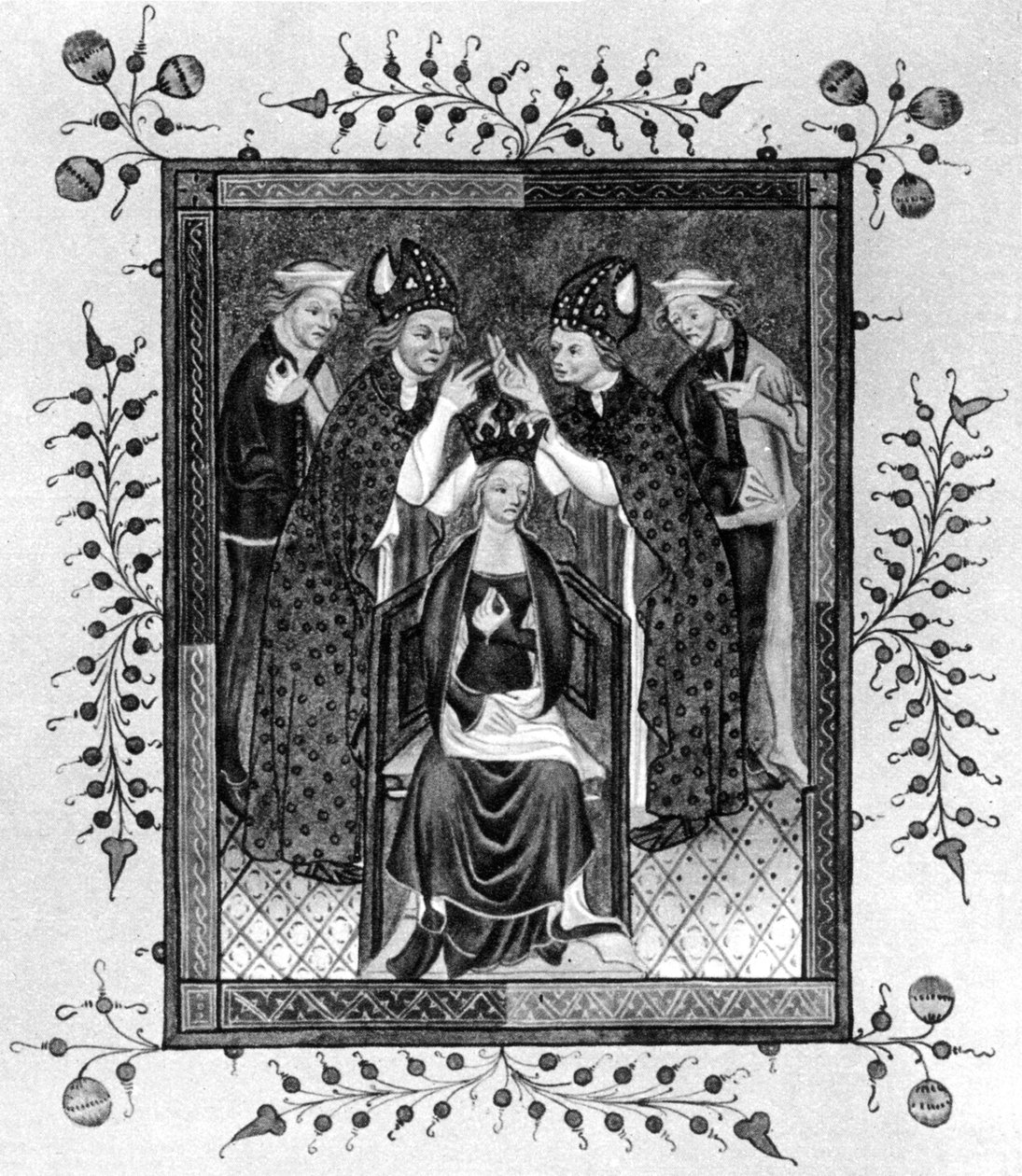 The Crowning of a Queen, slutten av 1300-tallet 1937 av Unbekannt