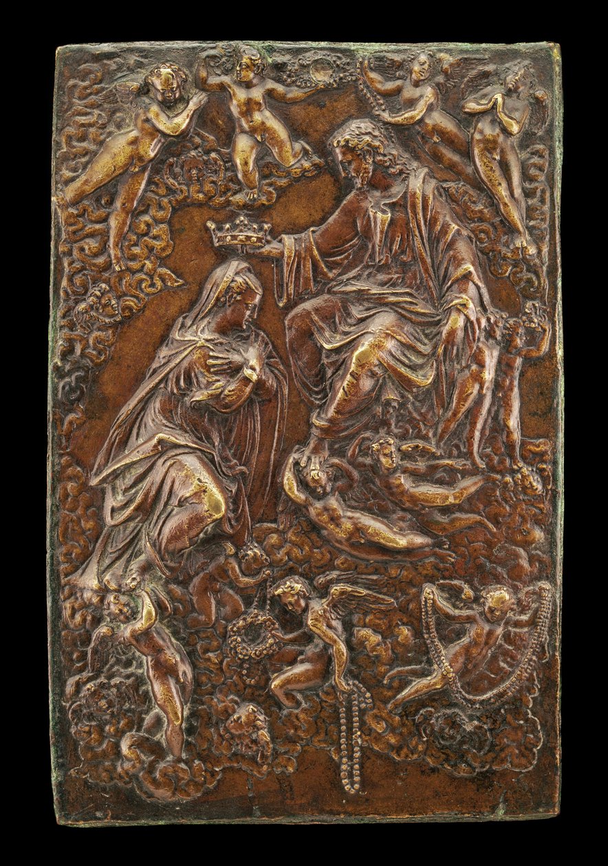 The Crowning of the Virgin, andre halvdel av 1500-tallet. av Unbekannt