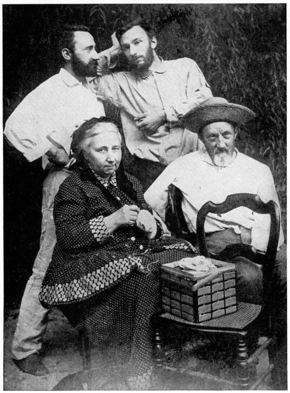 Curie-familien, sent på 1800-tallet. av Unbekannt