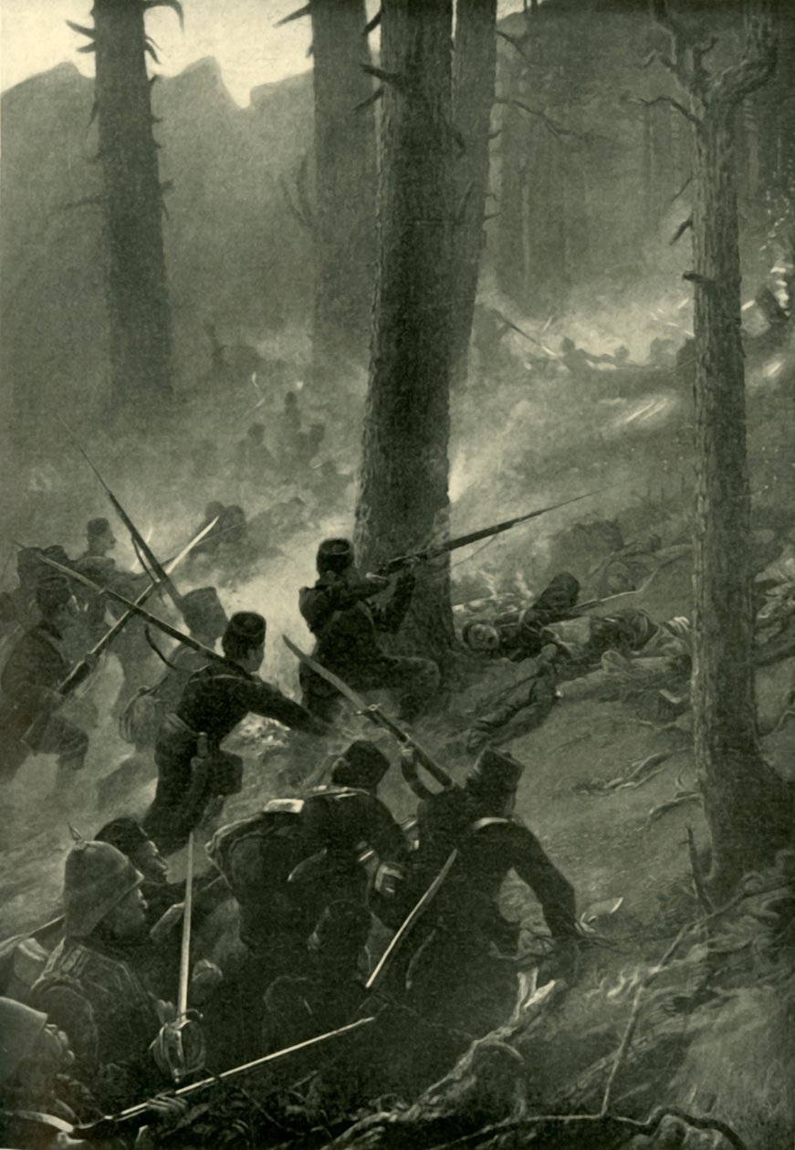 Det vågale angrepet på Spingawi Khotal, 2. desember 1878, 1901. av Unbekannt