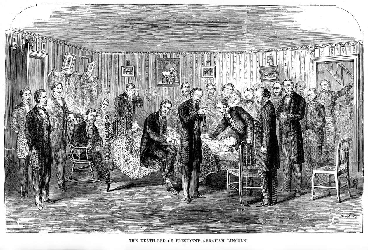Dødsleiet til president Abraham Lincoln, 1865, 1872 av Unbekannt