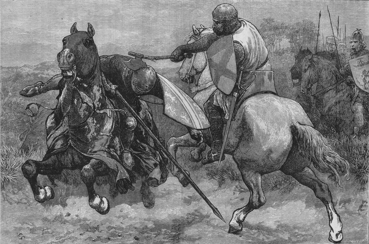 Bohuns død, 16. mars 1322, c1880 av Unbekannt