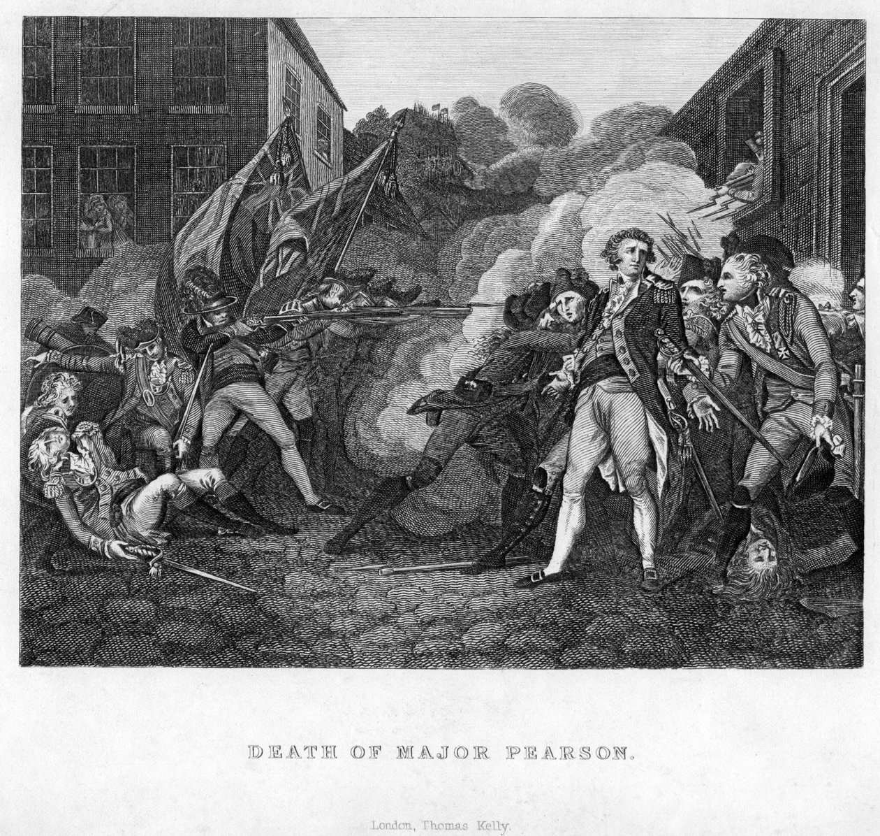 Major Pearsons død, c1782-c1784 av Unbekannt