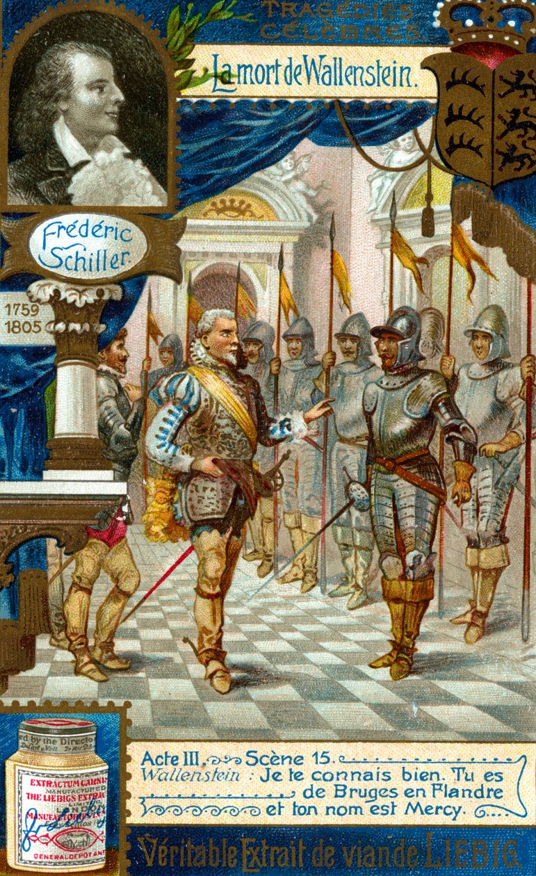 Wallensteins død av Friedrich Schiller 1759-1809, c1900 av Unbekannt
