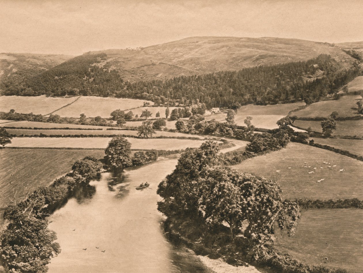 The Dee Valley, fra Glendowers Mound, 1902 av Unbekannt