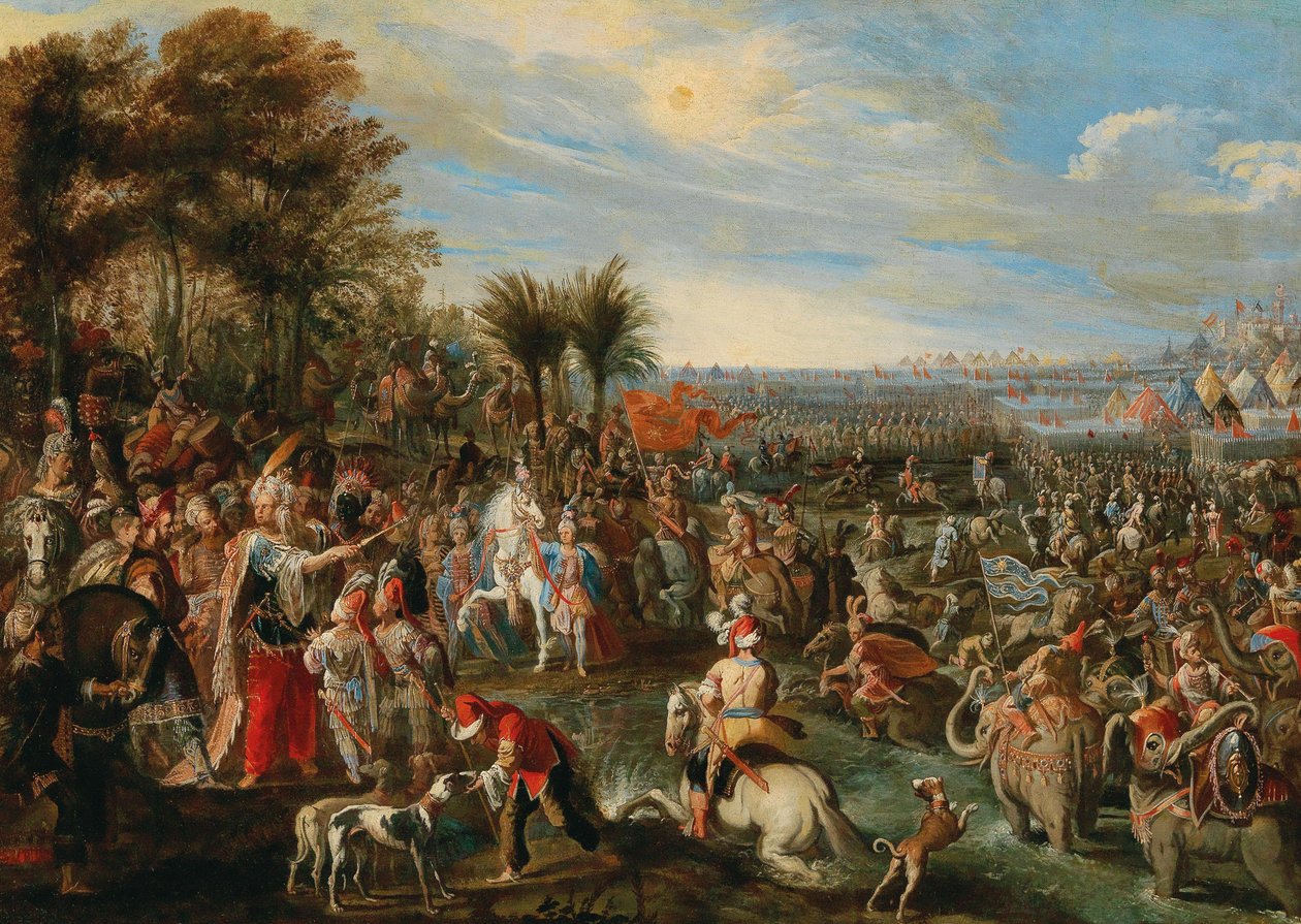 Hannibals avgang, tidlig på 1700-tallet .. av Unbekannt