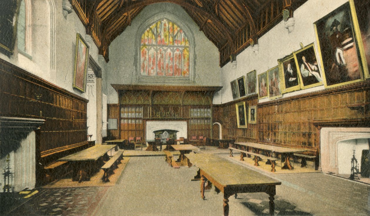 Spisestuen, Eton College, 1910. av Unbekannt