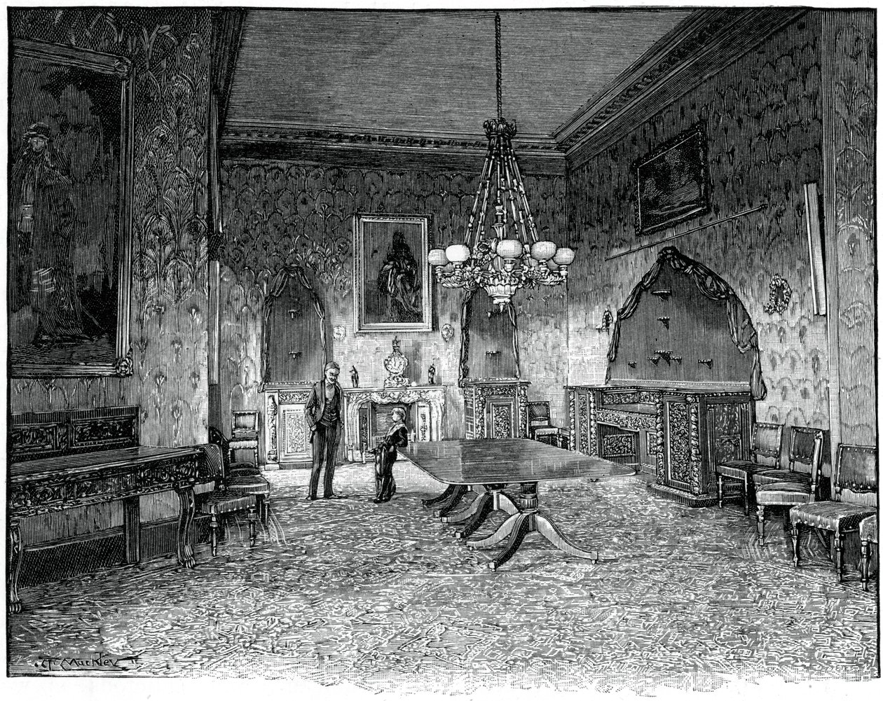 The Dining Room, Kilkenny House, Irland, 1800-tallet av Unbekannt
