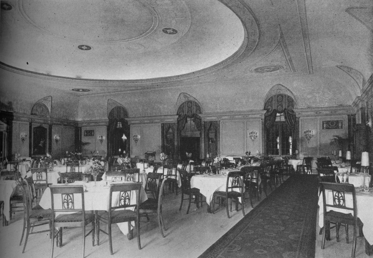 The Directoire Dining Room, Belmont Hotel, Chicago, Illinois, 1924 av Unbekannt