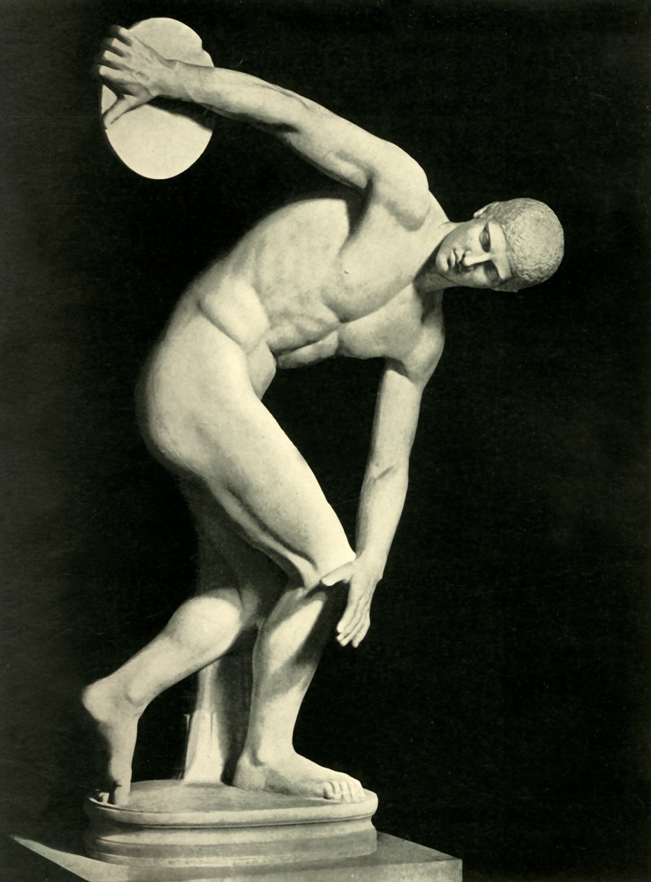 The Discobolus of Myron, 1908. av Unbekannt
