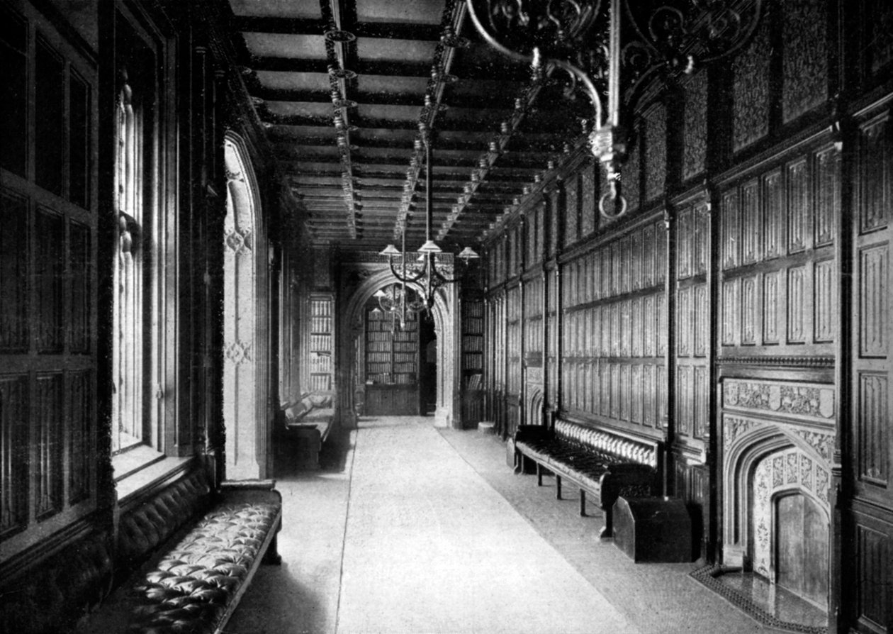 The Division Lobby, House of Commons, Westminster, London, 1926 av Unbekannt