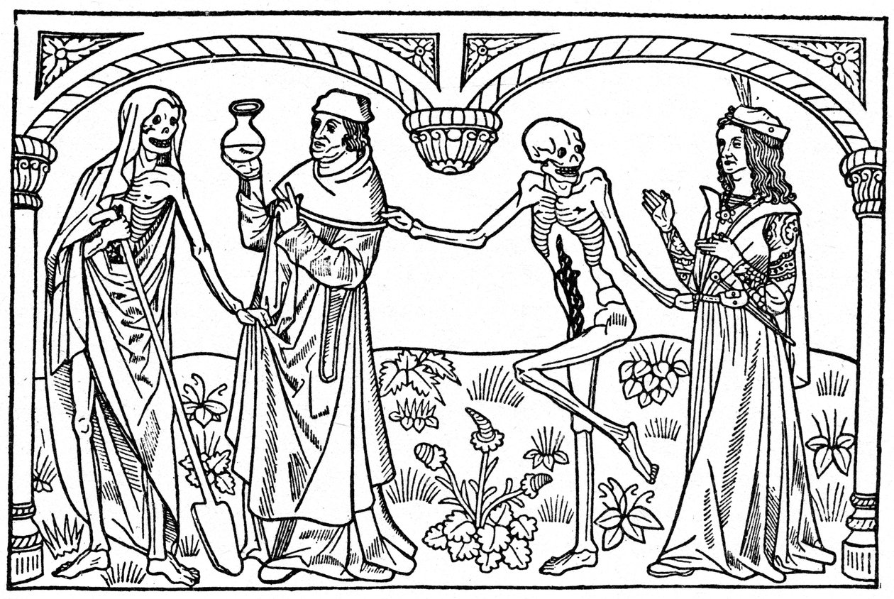 The Doctor and the Lover with their dead Selves, 1485 1964 av Unbekannt