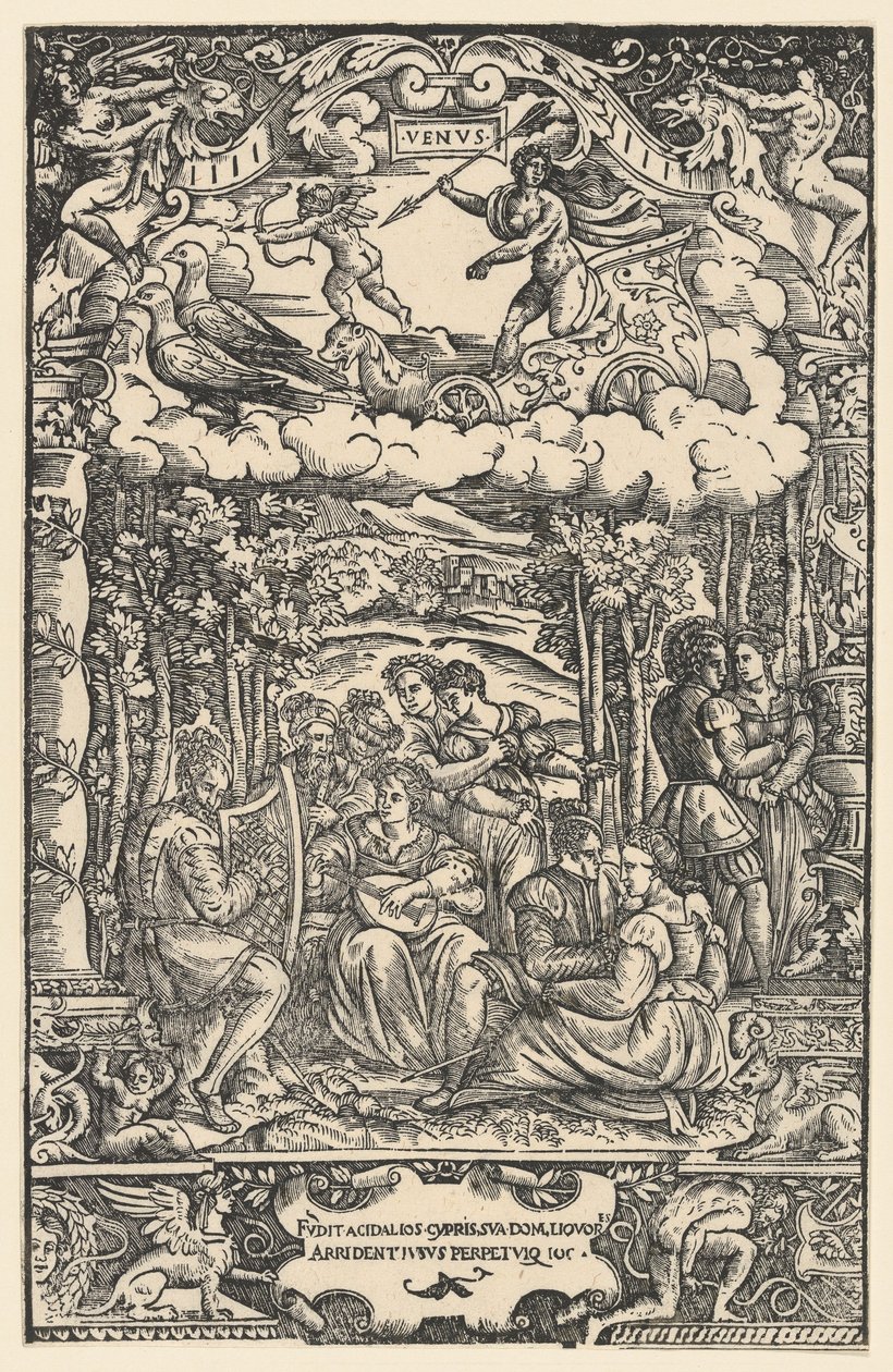 The Dominion of Venus, fra 'The Seven Planets', 1533. av Unbekannt