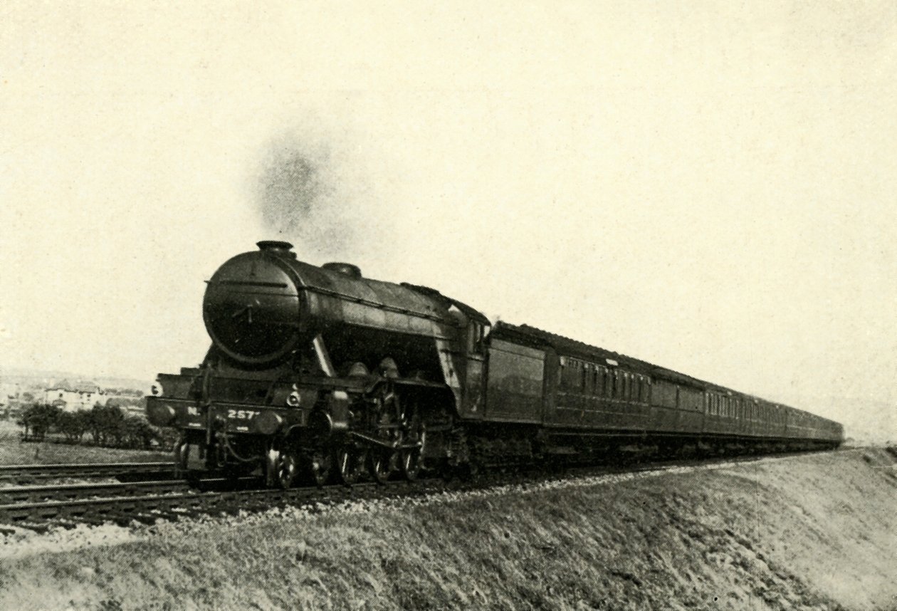 The Down Flying Scotsman Passing Reston, c1930. av Unbekannt