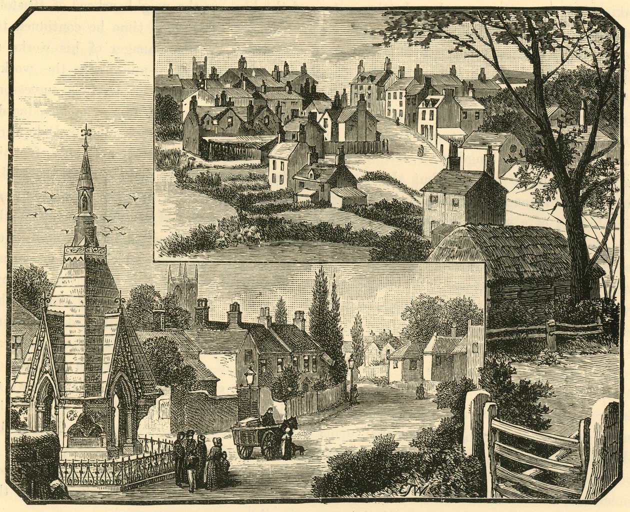 Drikkefontenen. Street i Broseley., 1898. av Unbekannt
