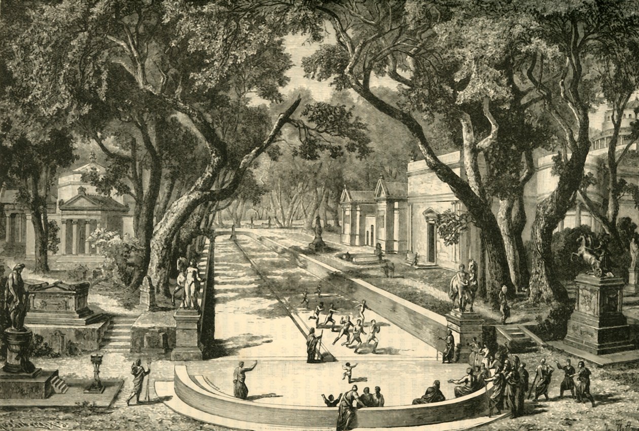 Dromos i Sparta, restaurert, 1890. av Unbekannt