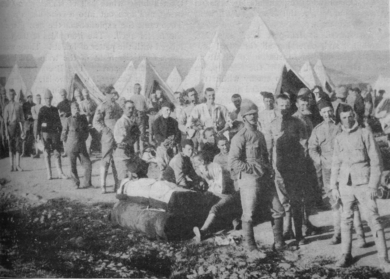 Dublin Fusiliers like før de går om bord i pansertoget, 1902 av Unbekannt
