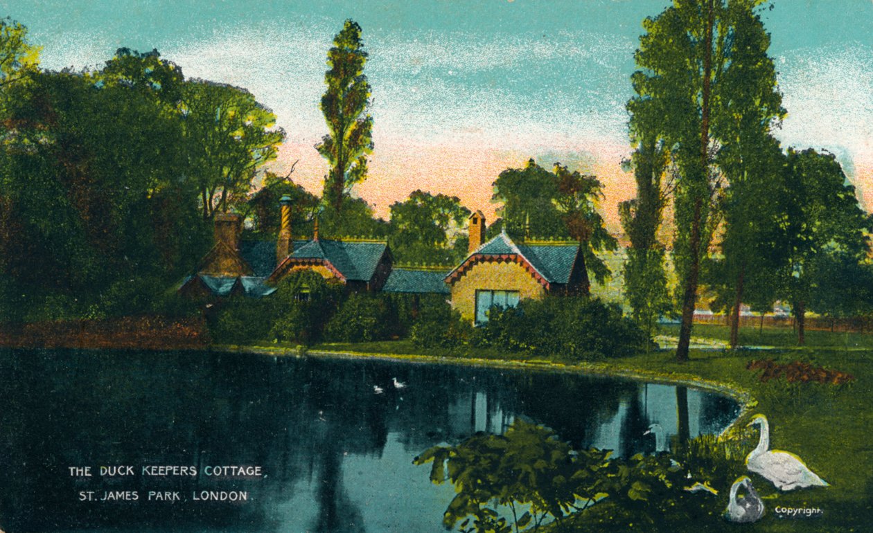 The Duck Keepers Cottage, St. James Park, London, 1907 av Unbekannt