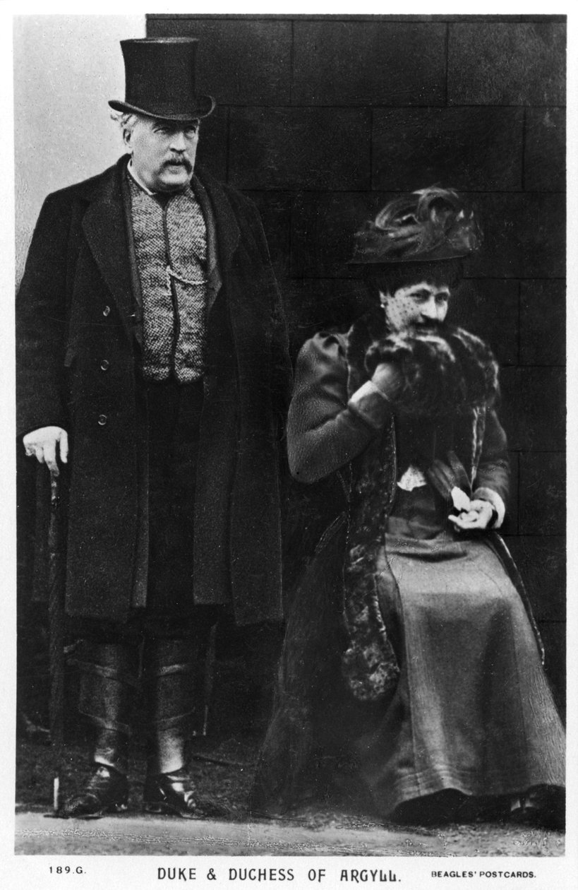 Hertugen og hertuginnen av Argyll, slutten av 1800- eller begynnelsen av 1900-tallet av Unbekannt