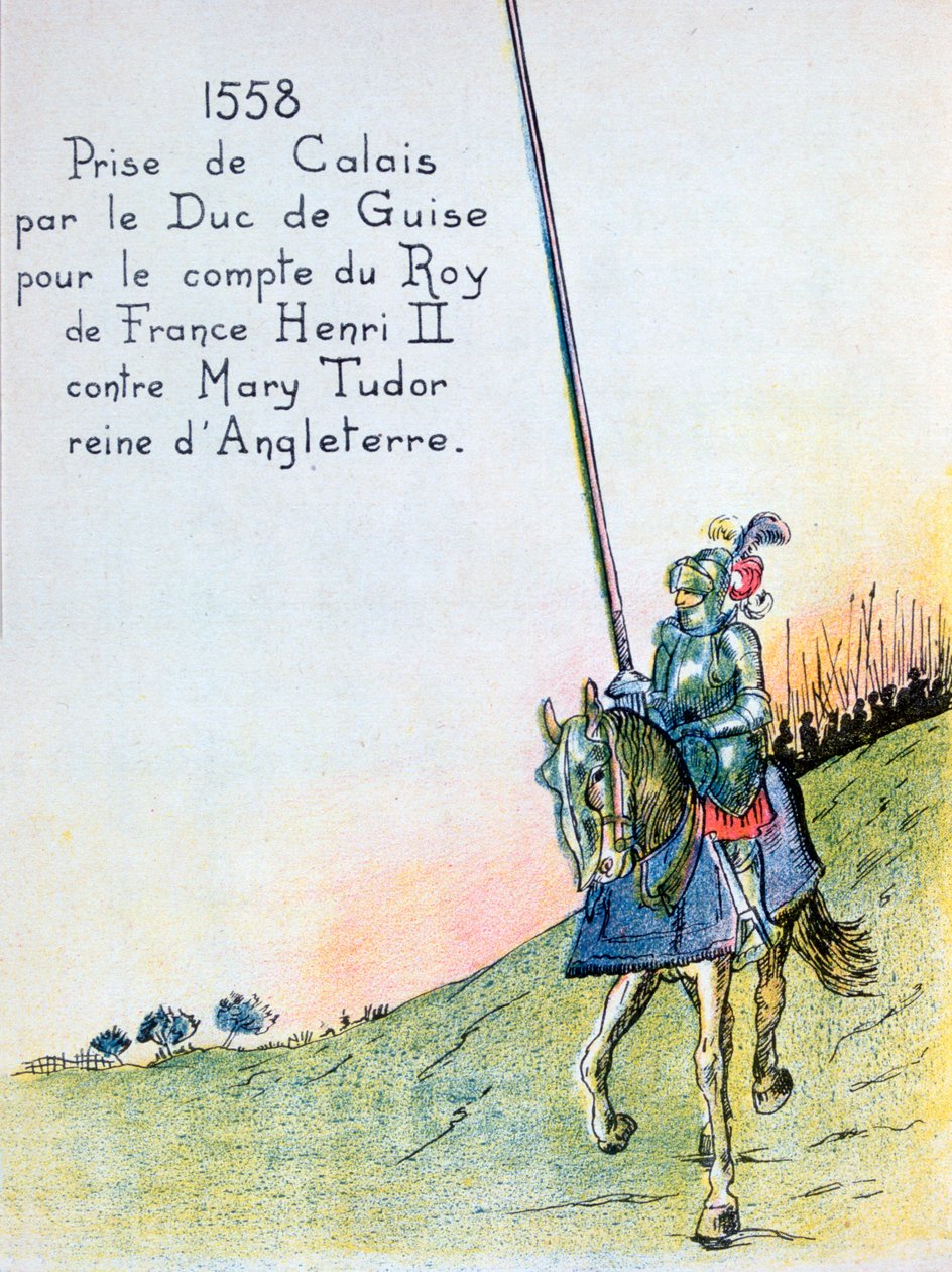 Hertugen av Guise fanger Calais fra engelskmennene, 7. januar 1558 20. århundre av Unbekannt