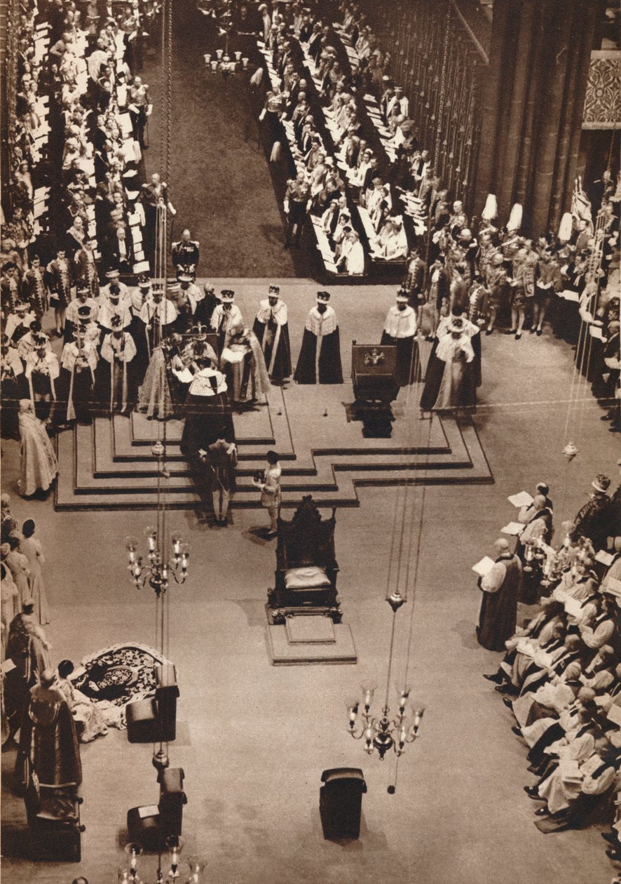Hertugen av Kent hyller den nykronede kong George VI, 1937 av Unbekannt