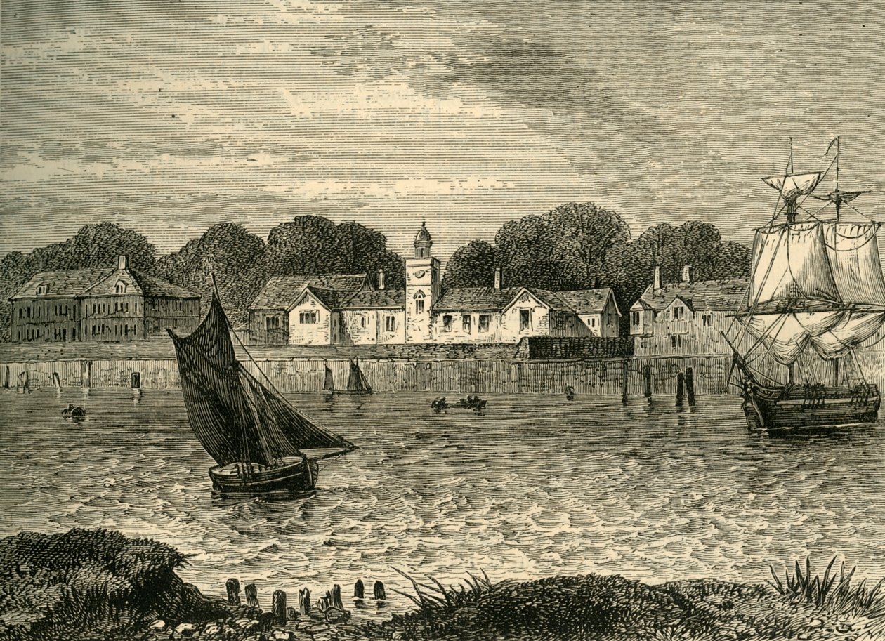 The Duke of Norfolks Almshouses, i 1796, c1878. av Unbekannt