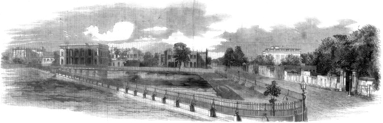 The Dunkin Bustee, Chowringhee, Calcutta, India, 1860 av Unbekannt