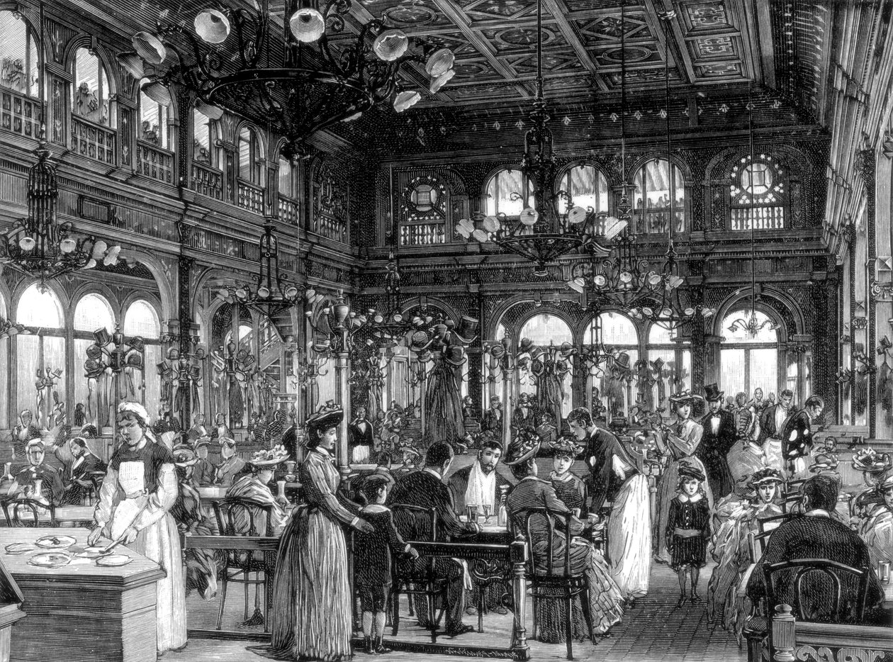 Duval Restaurant på Quai de Billy, Paris, 1889 av Unbekannt