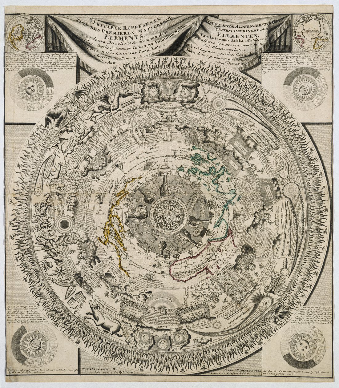 Jordens elementer, ca 1600-tallet av Unbekannt
