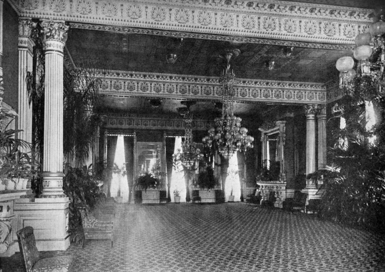 Østrommet i Det hvite hus, Washington DC, USA, 1908 av Unbekannt