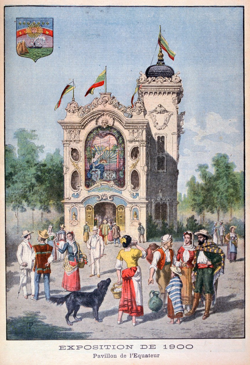 Den ecuadorianske paviljongen på verdensutstillingen i 1900, Paris, 1900 av Unbekannt