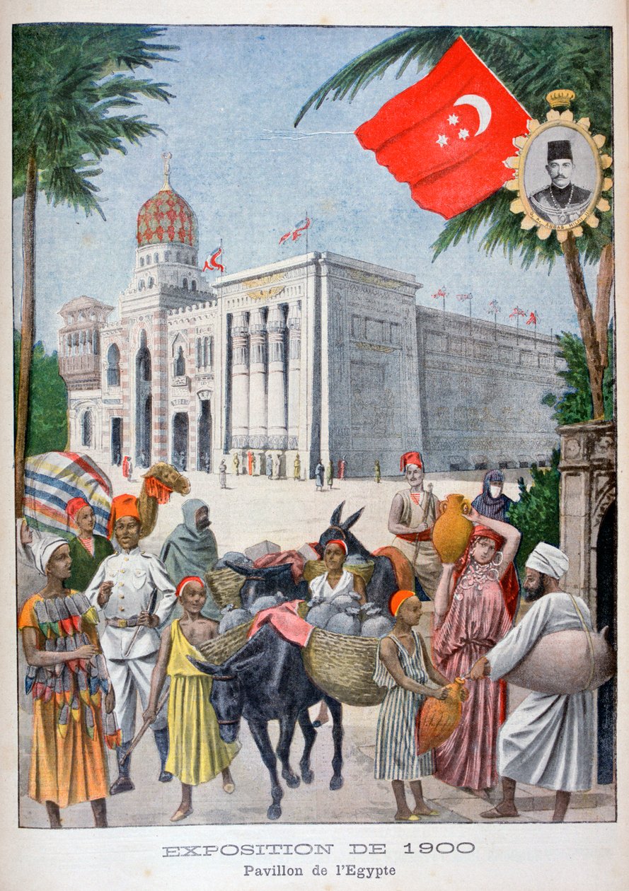 Den egyptiske paviljongen på verdensutstillingen i 1900, Paris, 1900 av Unbekannt