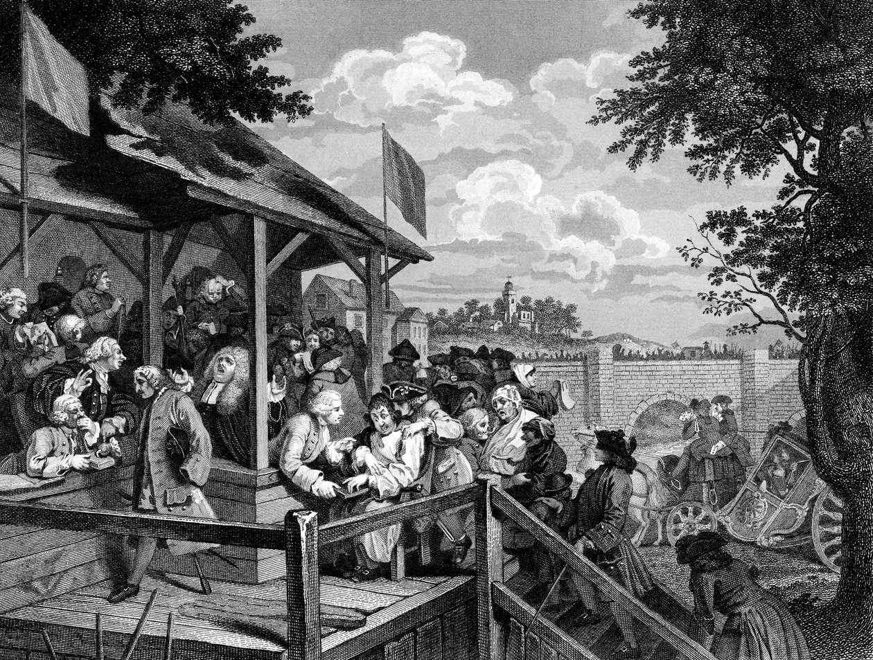 Valget: Avstemningen, 1700-1800-tallet av Unbekannt
