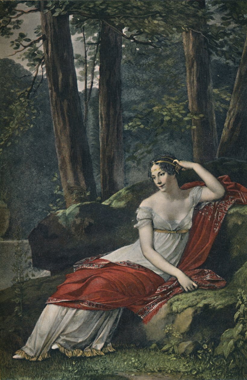 Keiserinne Josephine i parken ved Malmaison, 1809, 1896 av Unbekannt