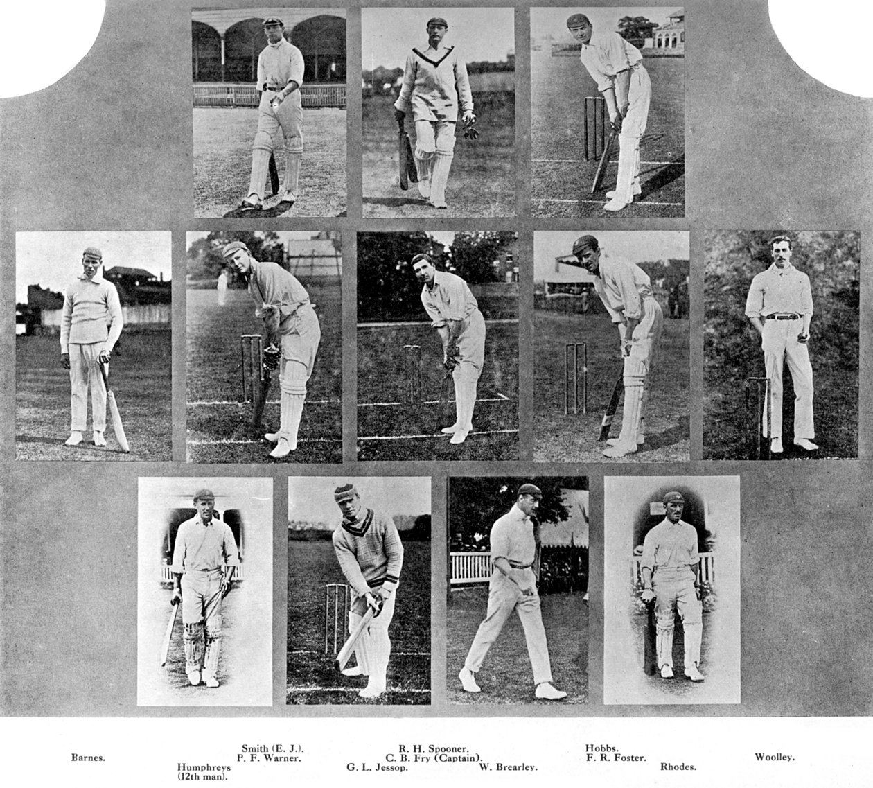 Det engelske cricketlaget i 1912 av Unbekannt
