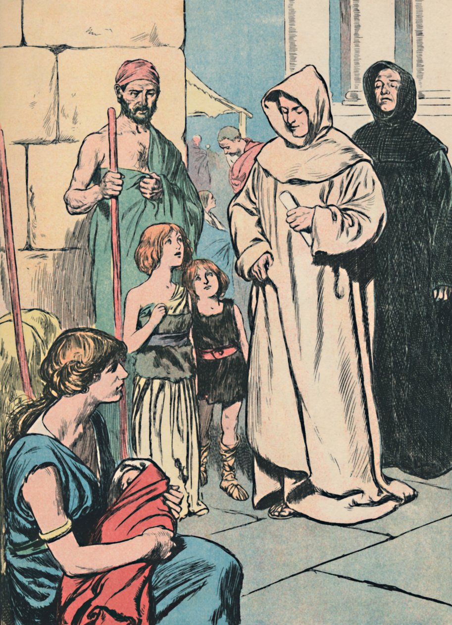 De engelske fangene i Roma, c1907 av Unbekannt