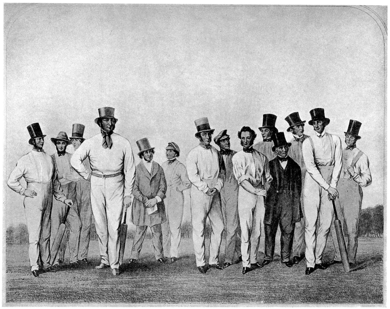 Den engelske cricket elleve fra 1846 1912 av Unbekannt