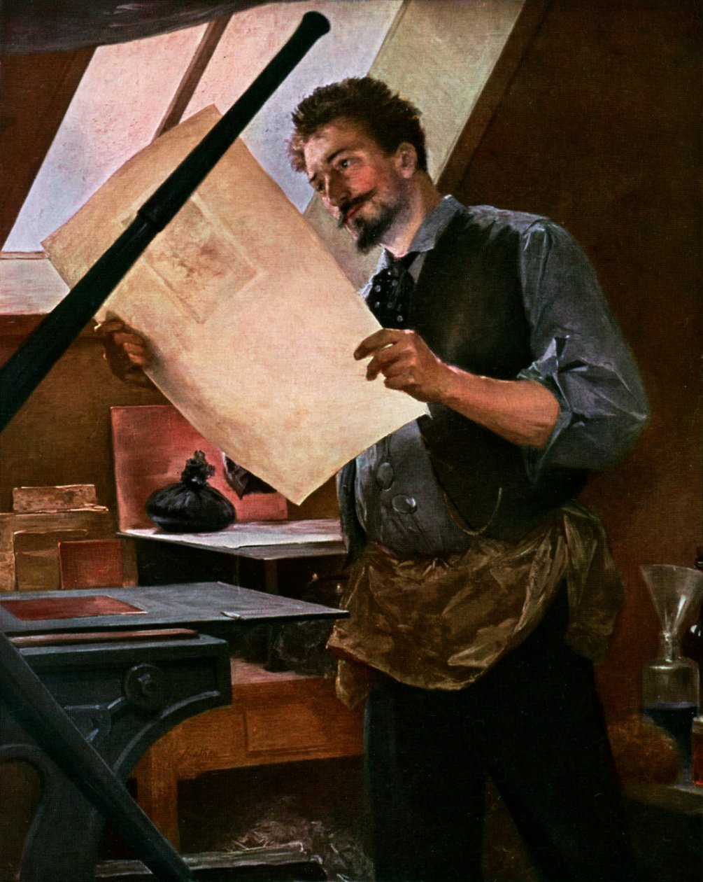 Gravøren, 1911-1912 av Unbekannt