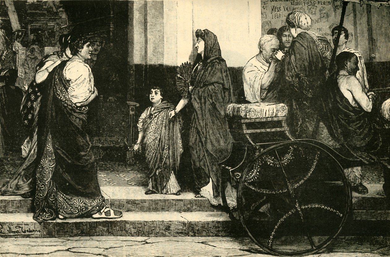 Inngangen til et romersk teater, 1890. av Unbekannt