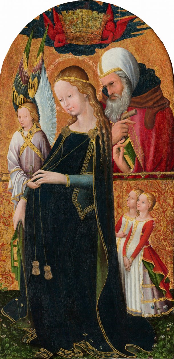 Den forventningsfulle Madonna med Saint Joseph, ca. 14251450. av Unbekannt