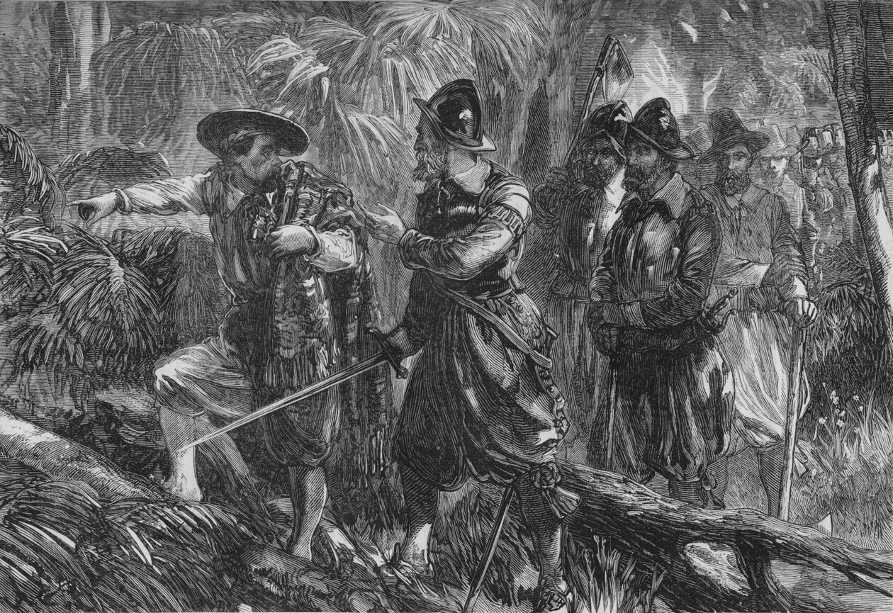 Ekspedisjonen mot Santiago, c1880 av Unbekannt