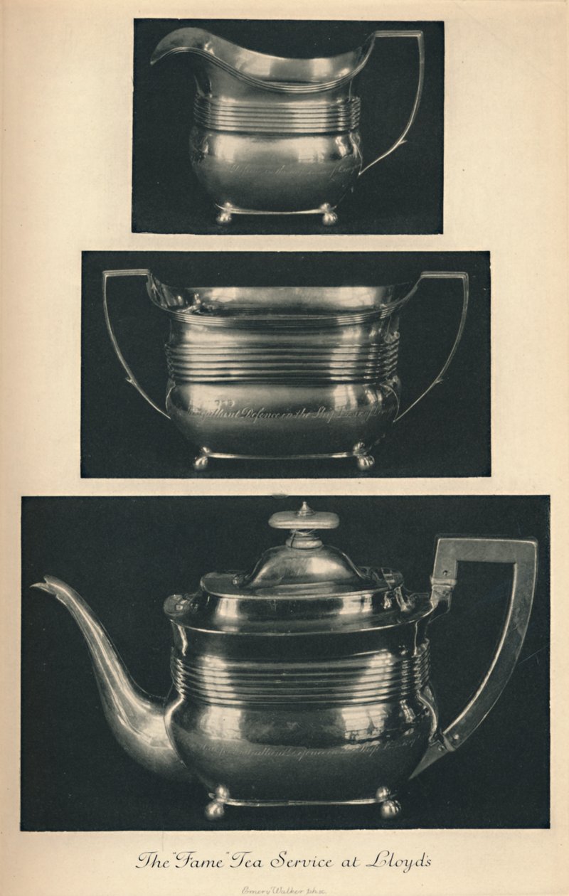 The Fame Tea Service på Lloyds, c1804, 1928 av Unbekannt