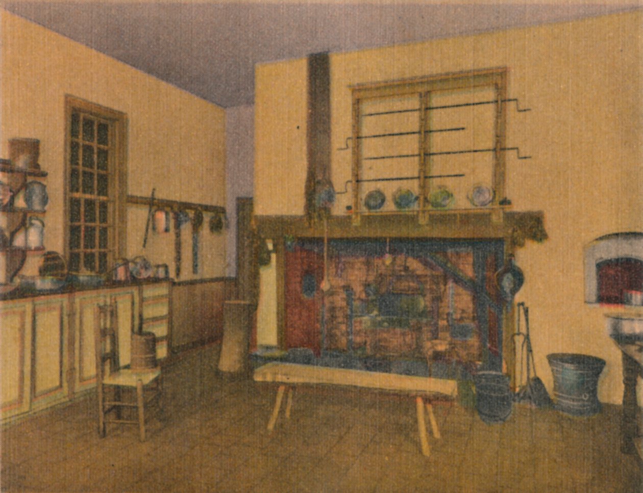 Familiekjøkkenet, 1946 av Unbekannt