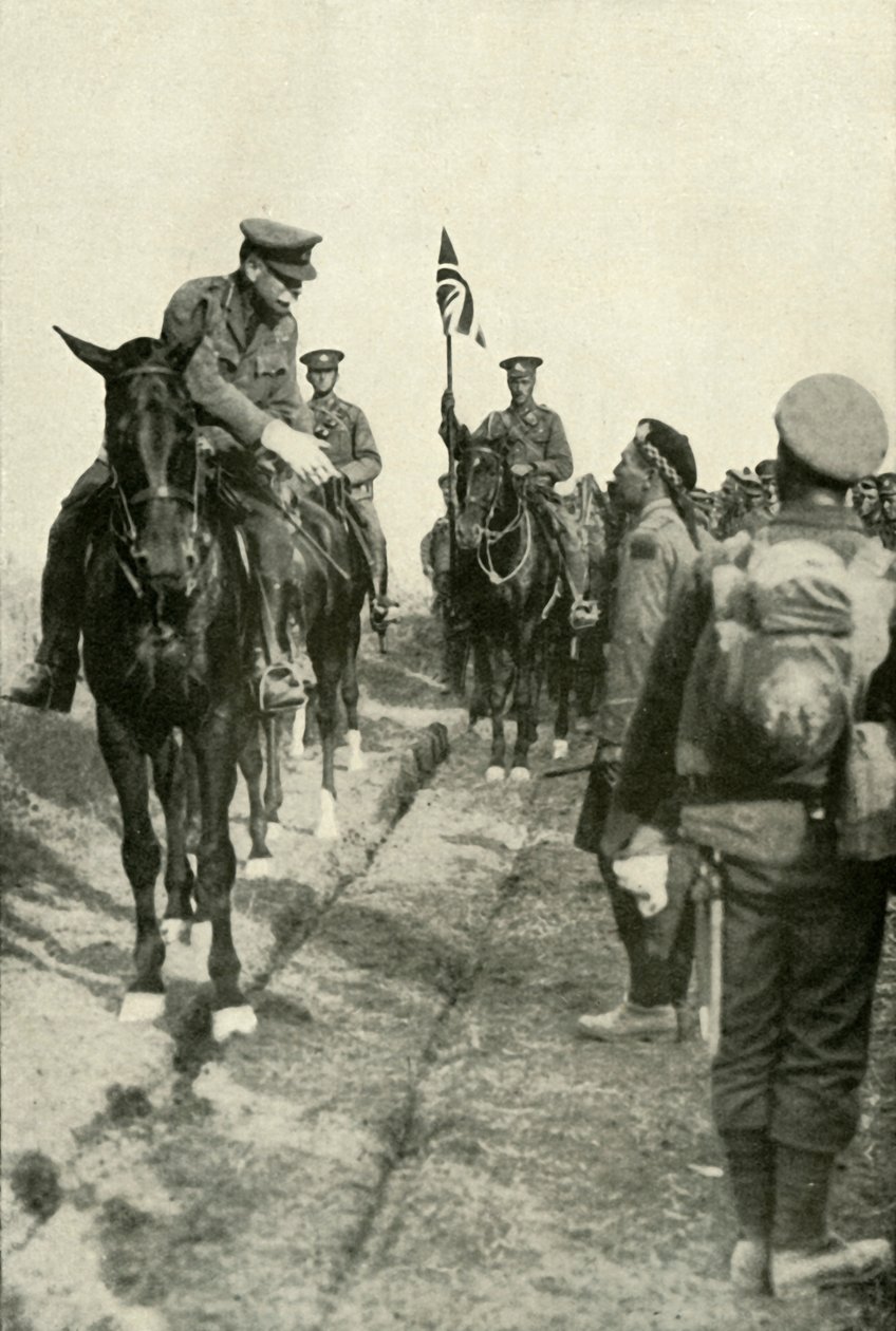 Feltmarskalken takker sine tropper, 1919. av Unbekannt