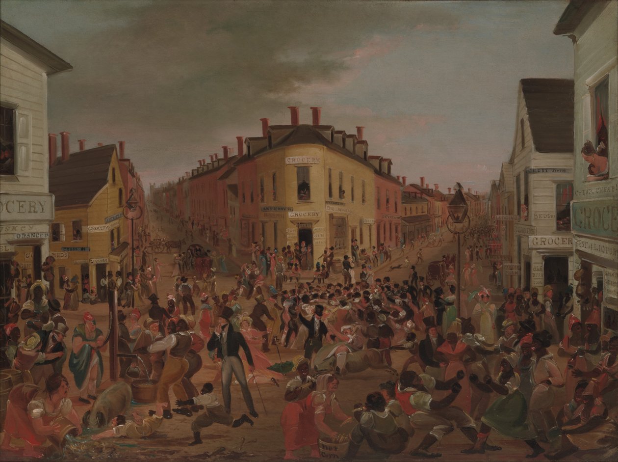 De fem punktene, ca. 1827. av Unbekannt