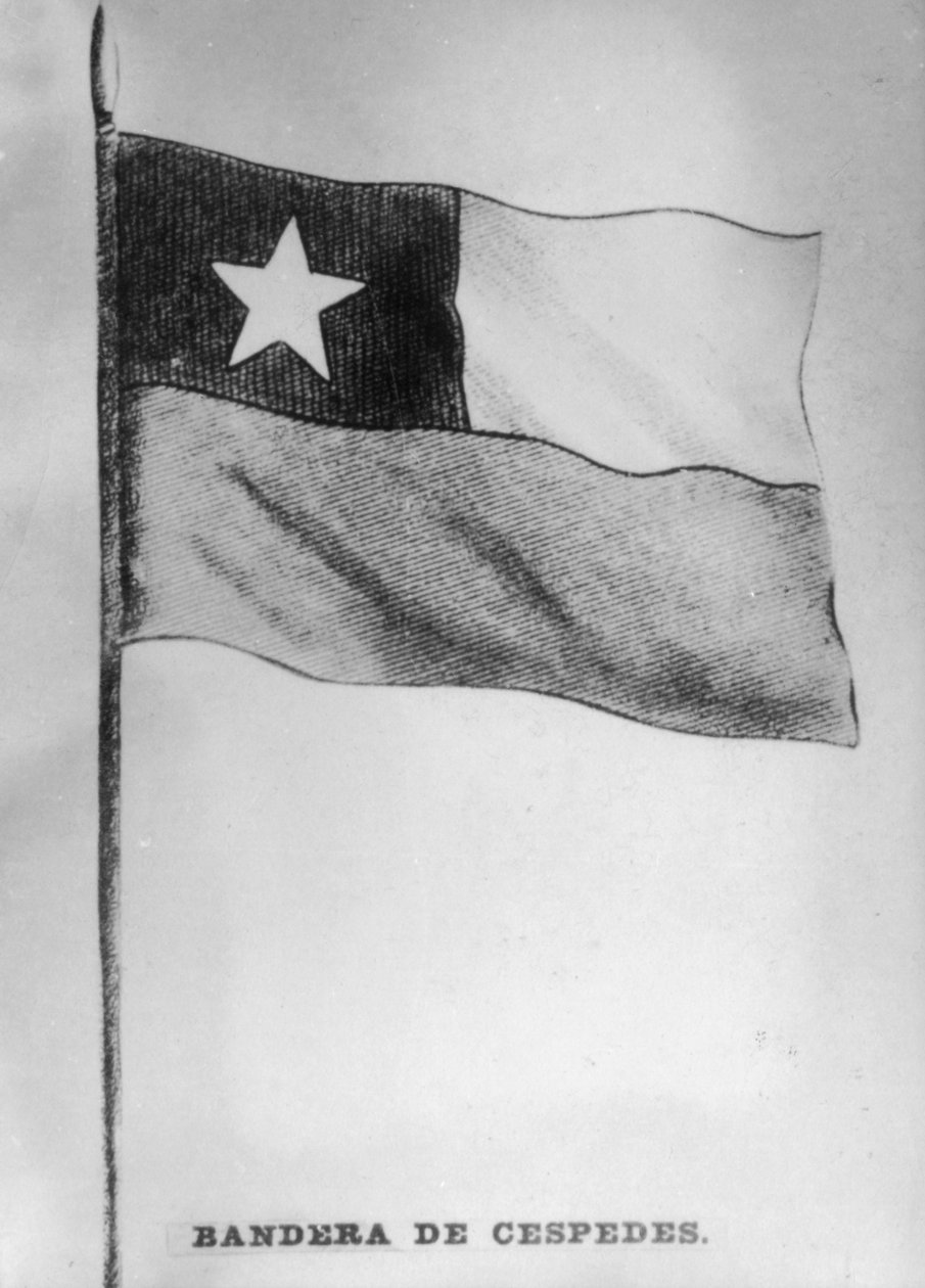 Cespedes flagg, 1868, 1920-tallet av Unbekannt